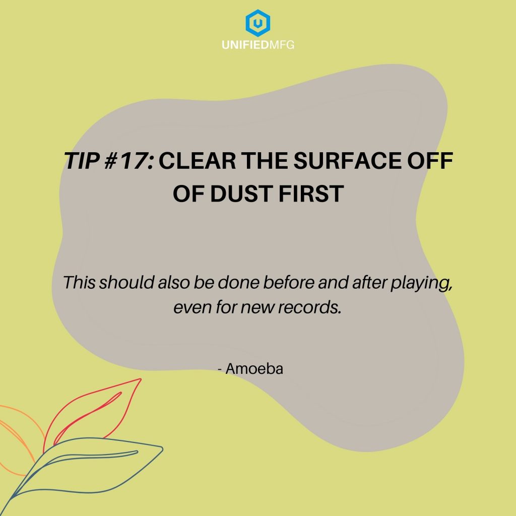 tips for caring your vinyl record collection